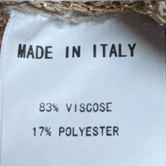 New NWT Yunika Gold Metallic Crochet Knit Beach Coverup Dress Midi Maxi - Picture 15 of 16